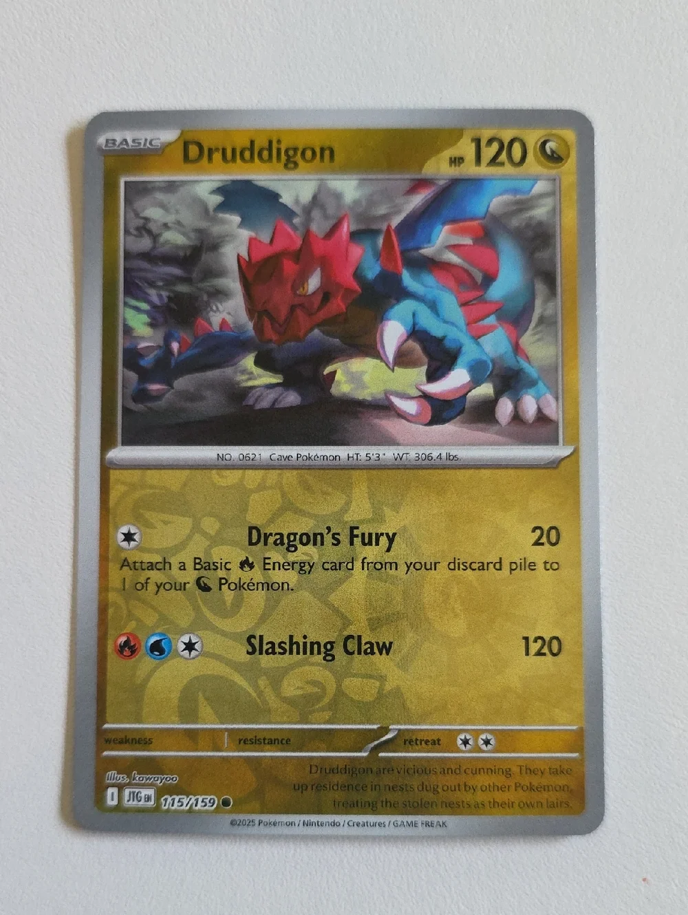 Pokemon Druddigon Cards